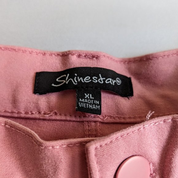 Shinestar pink stretch pants/leggings.   Sz XL - Picture 5 of 13